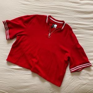 H&M Zipper Crop Top